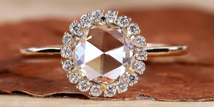 Rose-Cut Diamond Engagement Ring