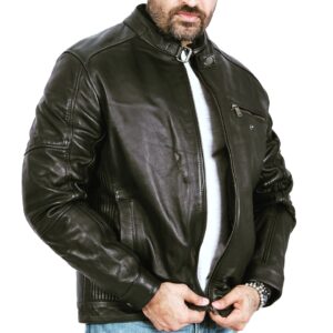 Bruce Black leather jacket