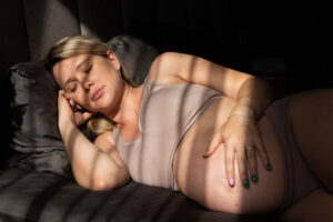 Pregnant women sleeping
