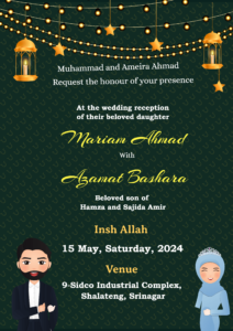 Invitation Card Muslim